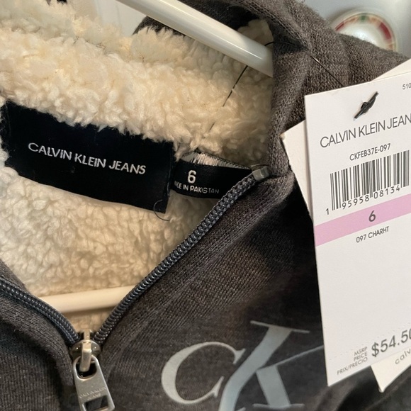 NWT Calvin Klein kids winter jacket size 6 - Picture 4 of 5